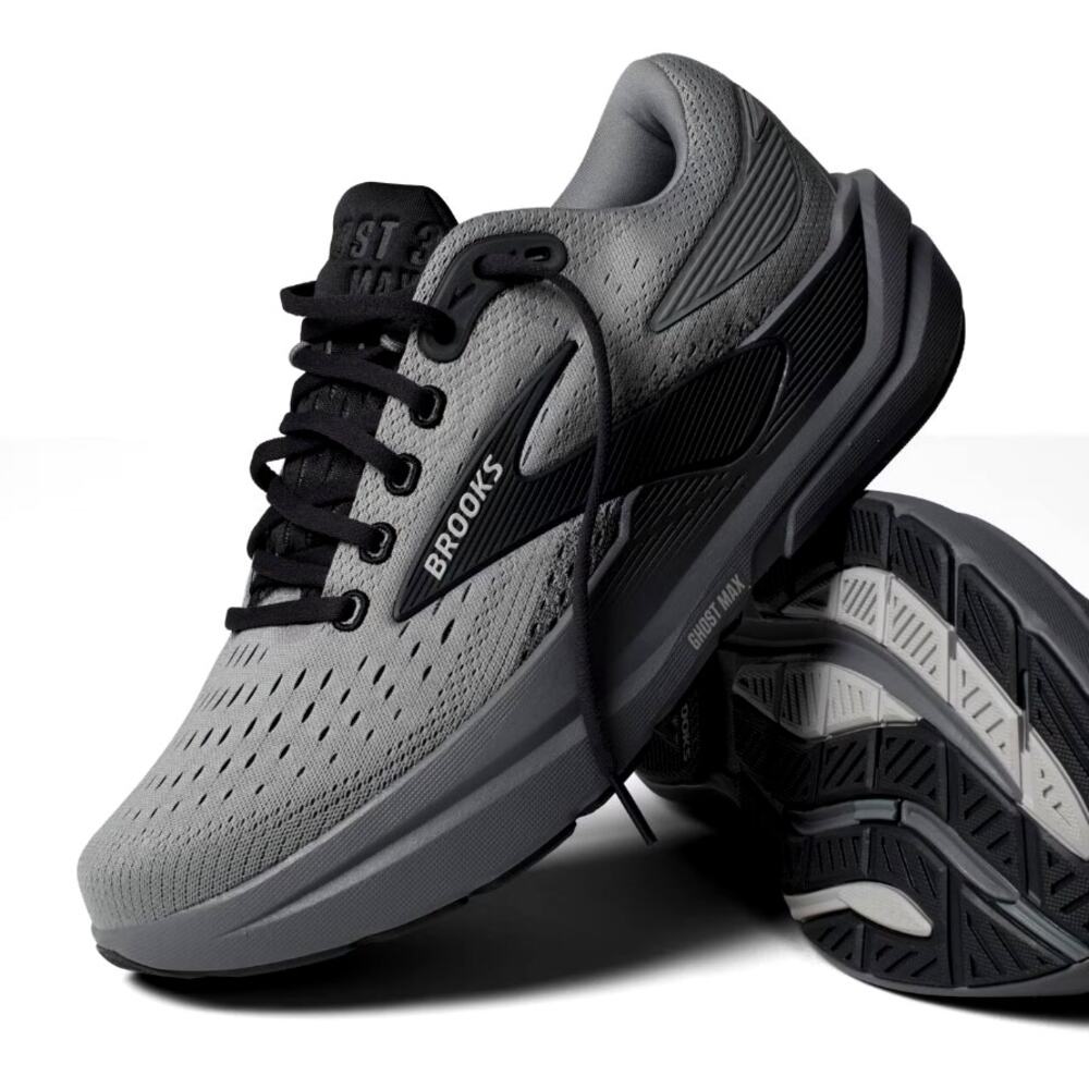 Brooks Ghost Max 3 Primer Running Shoes Gray Ebony Size 11.5